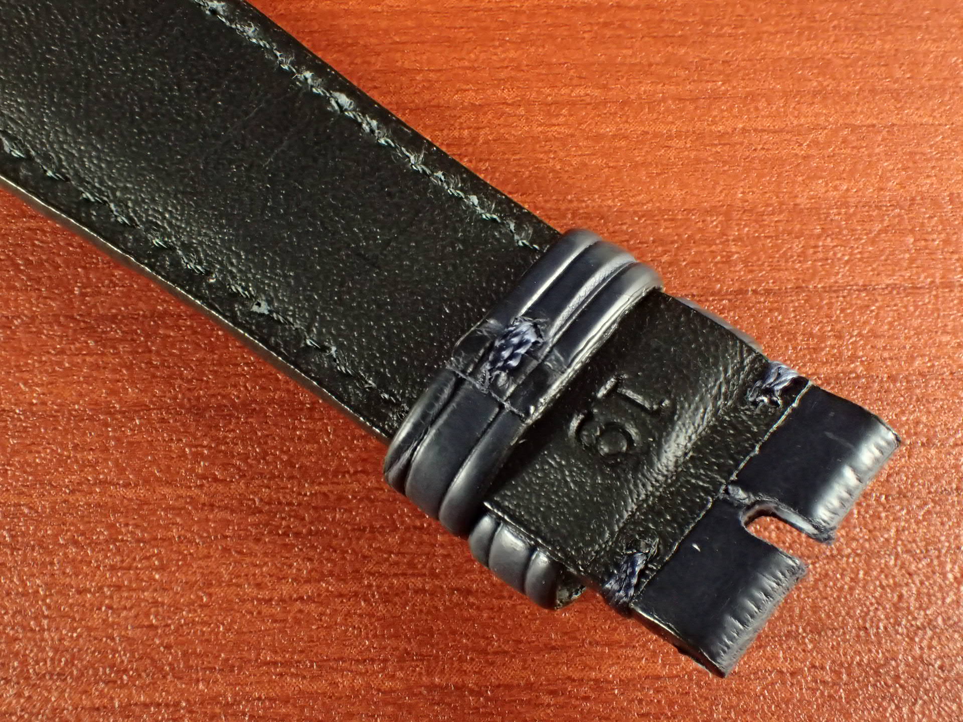 クロコダイル革ベルト パテックフィリップDバックル用 ネイビー 限定