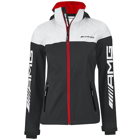 AMG ladies' softshell jacket (black / white, XS) | Jackets/gilets