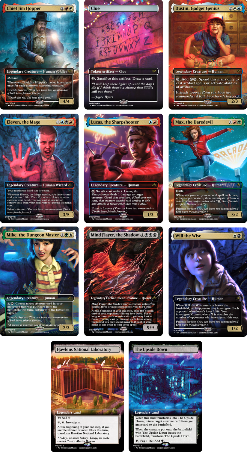 Secret Lair X Stranger Things | Magic The Gathering Proxy Cards