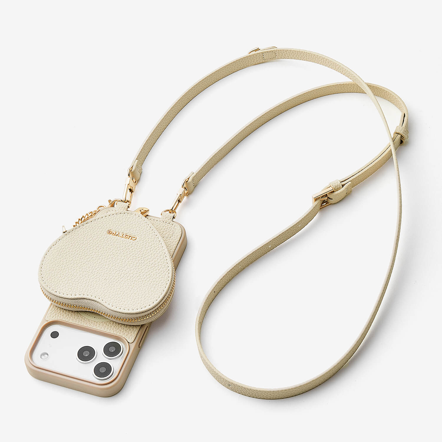 ハートデザインキット - 取り外し可能なワイヤレス充電クロスボディ