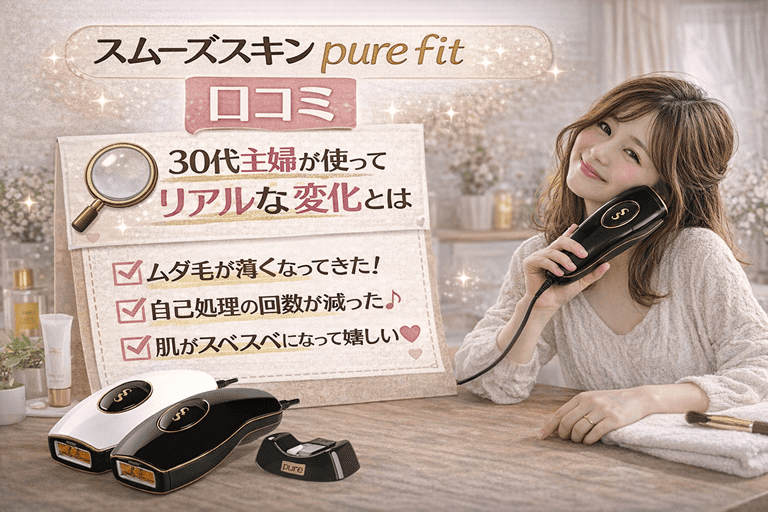 スムーズスキン pure fitの口コミ｜30代主婦が使って感じたリアルな