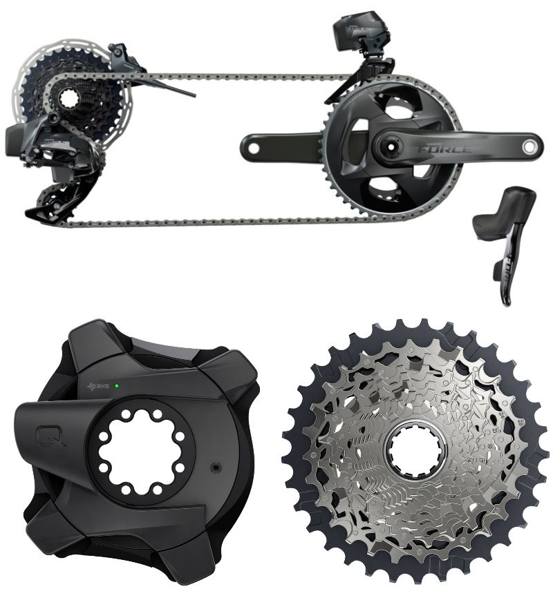 SRAM Force eTap AXS HRD Groupset+AXS Power Meter Spider – サイクル