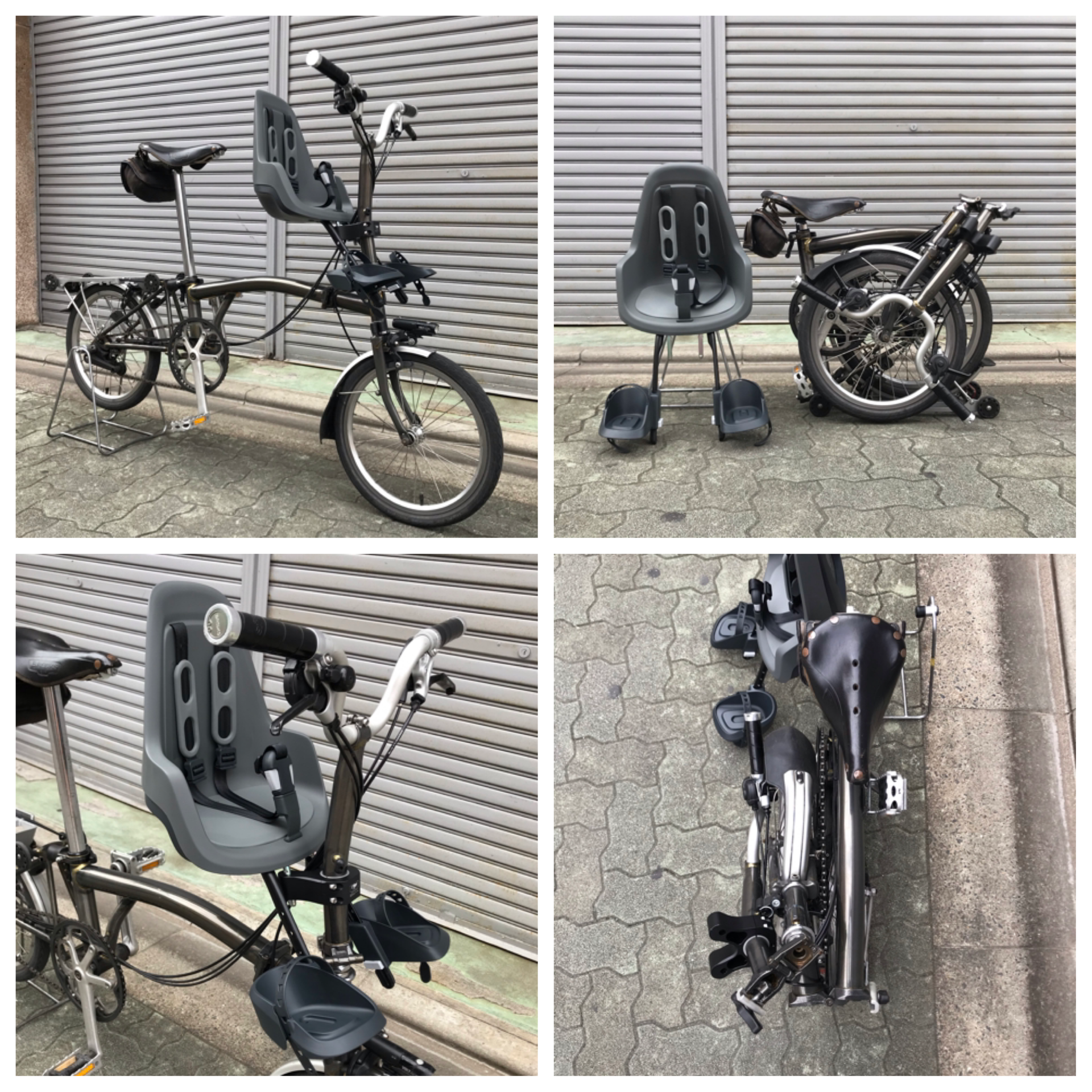 Brompton × 子供乗せ】BIKEfun RAD BROMPTON専用bobikeフロントシート