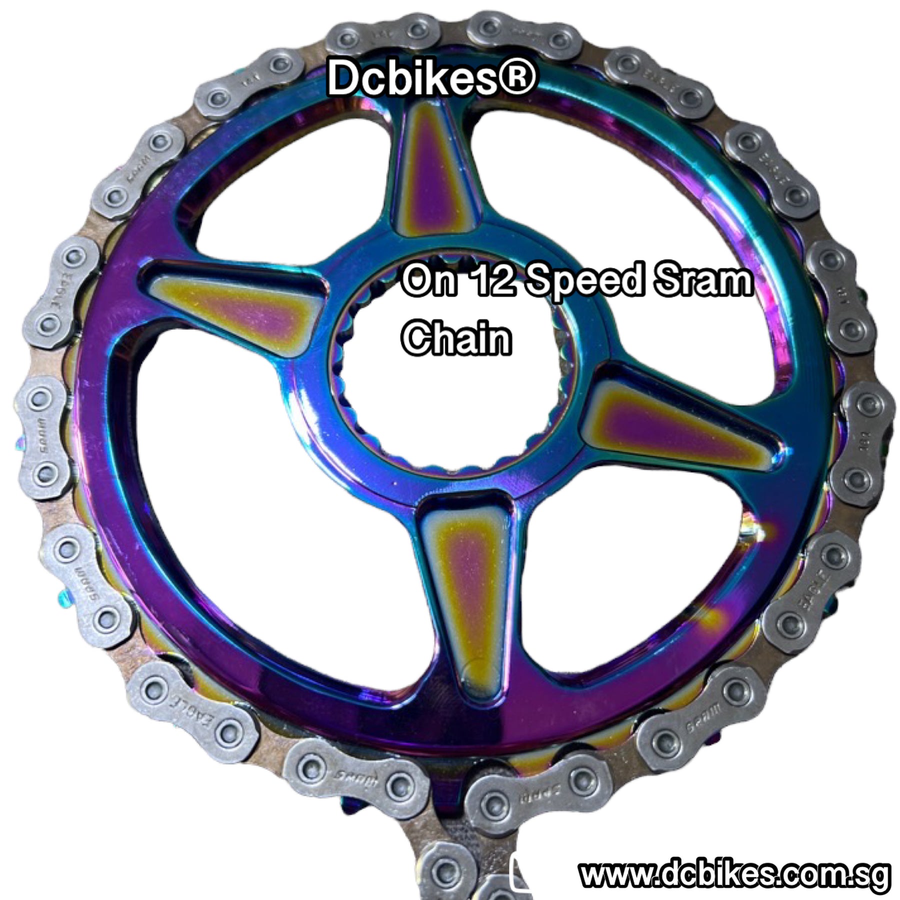Oil Slick 32T/34T Round Direct Mount Narrow Wide Chain Ring For