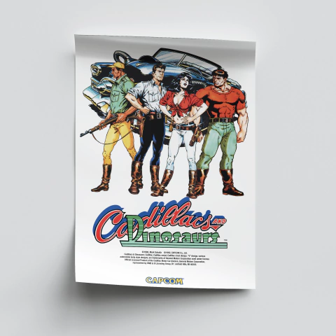 Poster Cadillacs and Dinosaurs (USA) - Rio Arcade Club