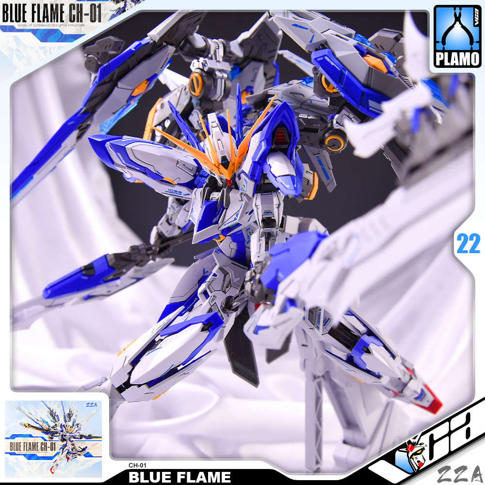 ZZA Model Mecha Plamo CH-01 BLUE FLAME 蓝焰 : Inspired by LnwShop