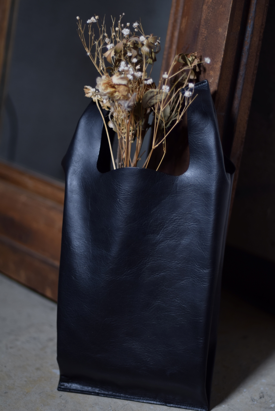 VINTAGE LEATHER BAG “CONVENI BUKURO” Made in ASAKUSA – DAMAGEDONE 2ND