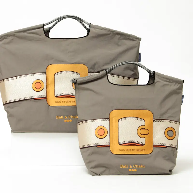 ボールアンドチェーン オリジナルのエコバッグ バックル カーキ| 送料
