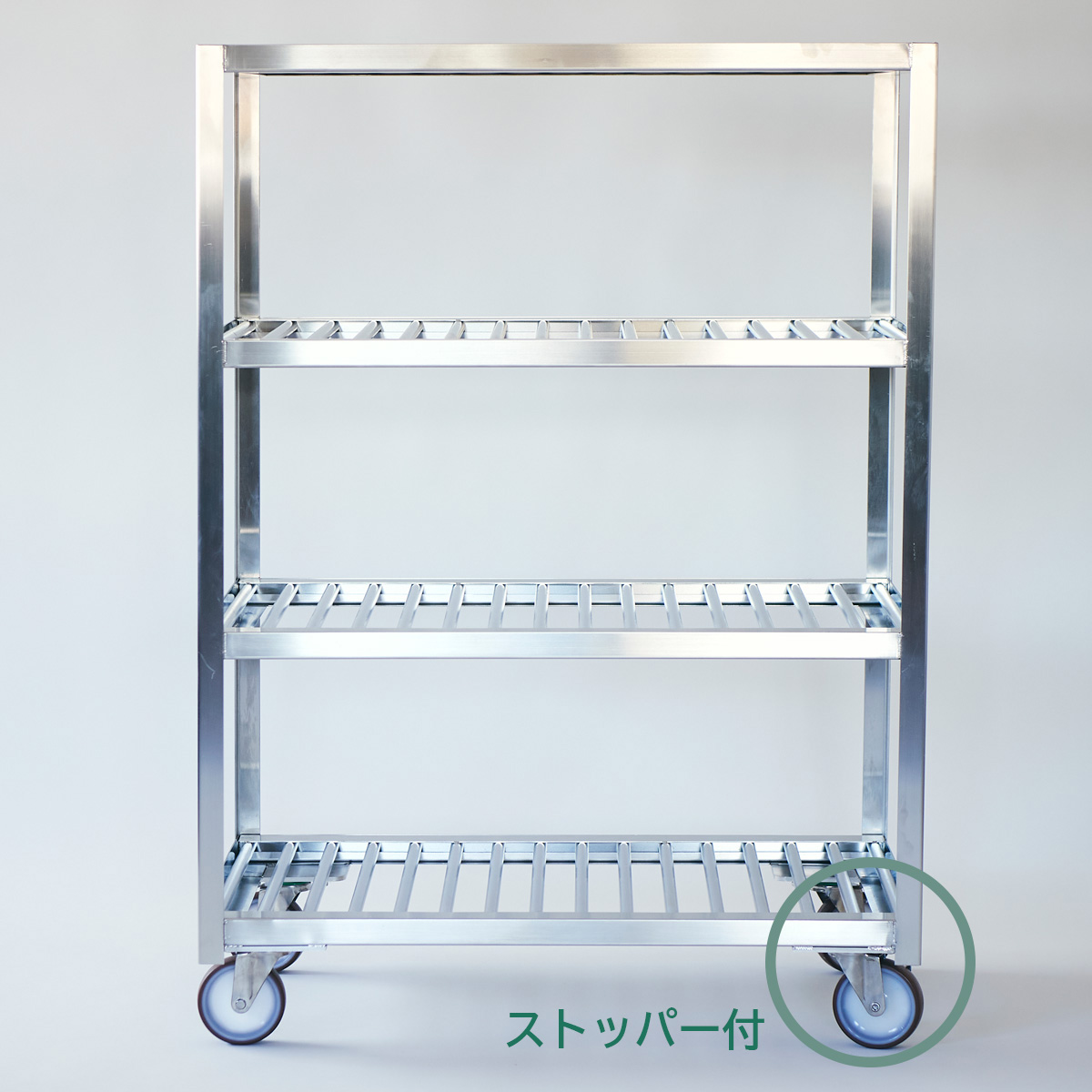 INDUSTRIAL VILLAGE / 【HACCP対応・食品用棚】ワゴンラック 標準品1