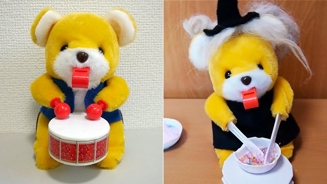 クマが太鼓をたたくあのやつ、作ってるメーカーに行ったら商品ぜんぶ