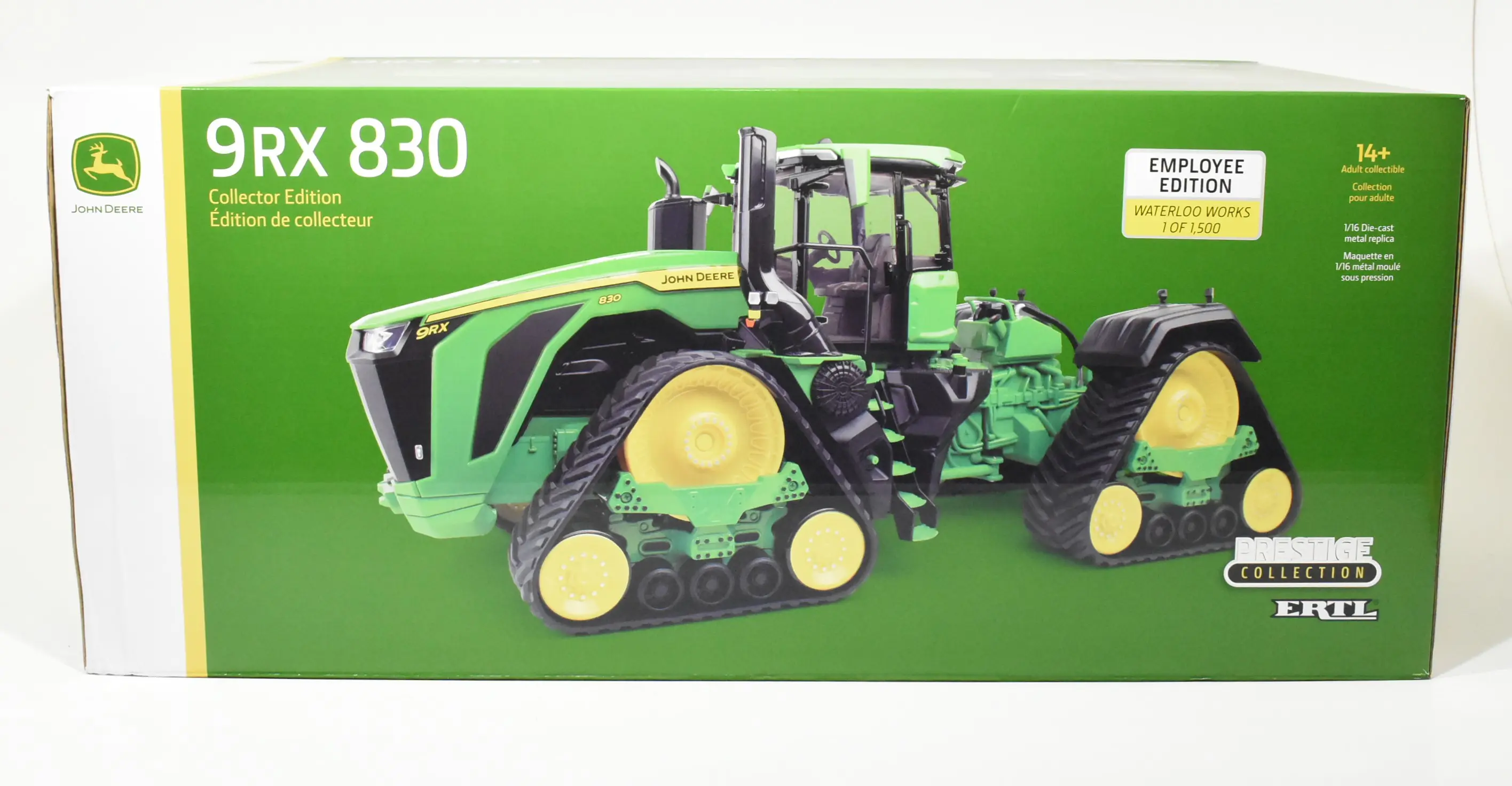 1/16 John Deere 9RX 830 Tracked Tractor, Prestige Series, Waterloo