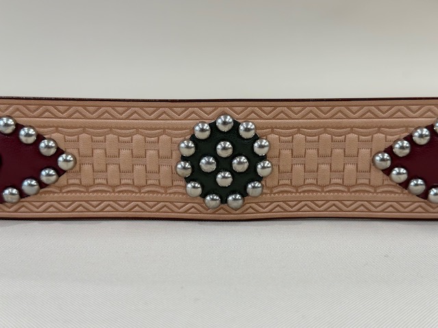 1940's Style Studs Belt Made by ACE WESTERN BELTS LOT1716 | dapper's