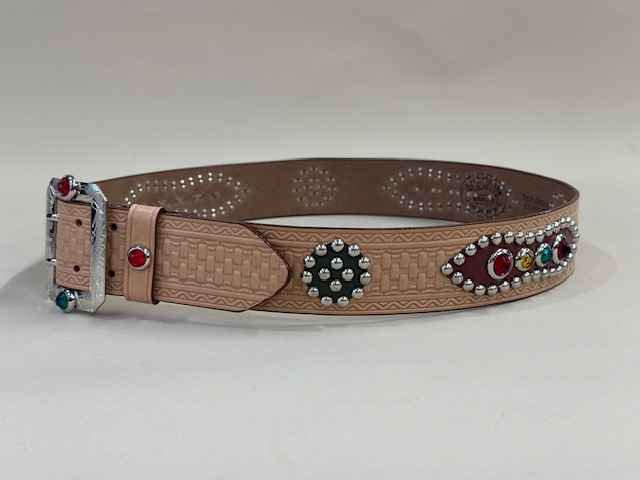 1940's Style Studs Belt Made by ACE WESTERN BELTS LOT1716 | dapper's