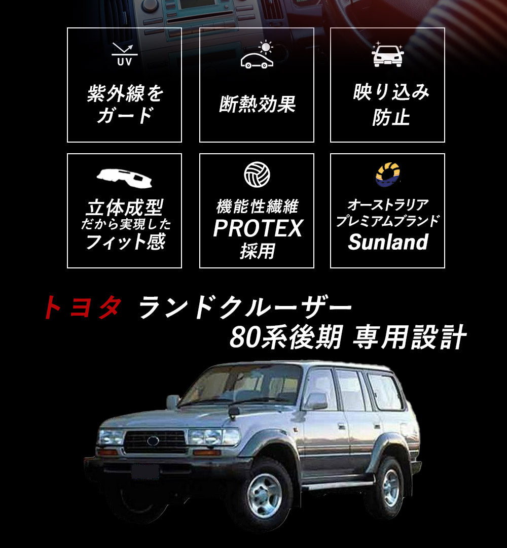 TOYOTA ランドクルーザー 80系 後期 専用 Sunland ダッシュボード