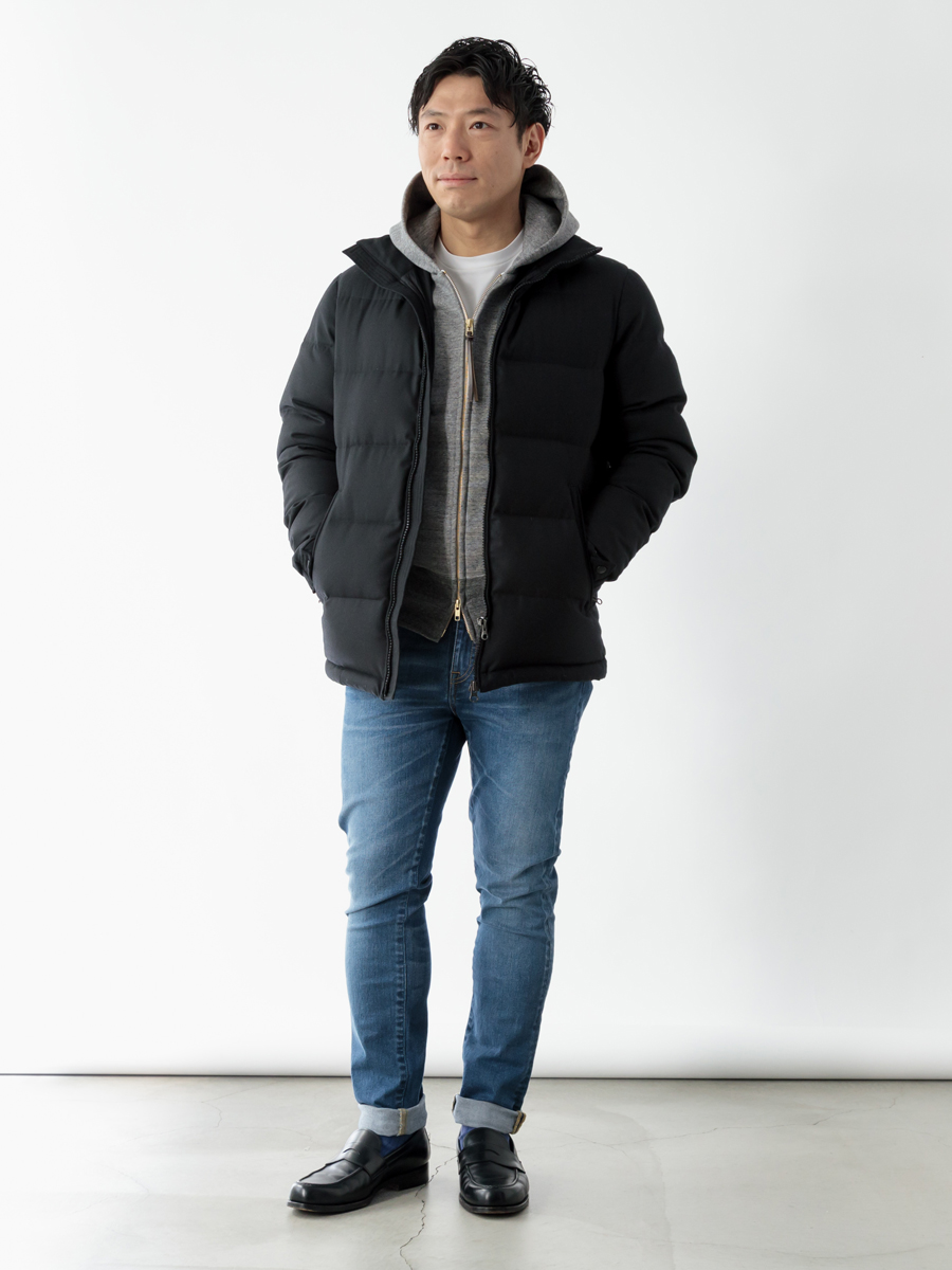 ファクトリエ限定モデル】ジャケット合わせが決まる!とウールダウンが