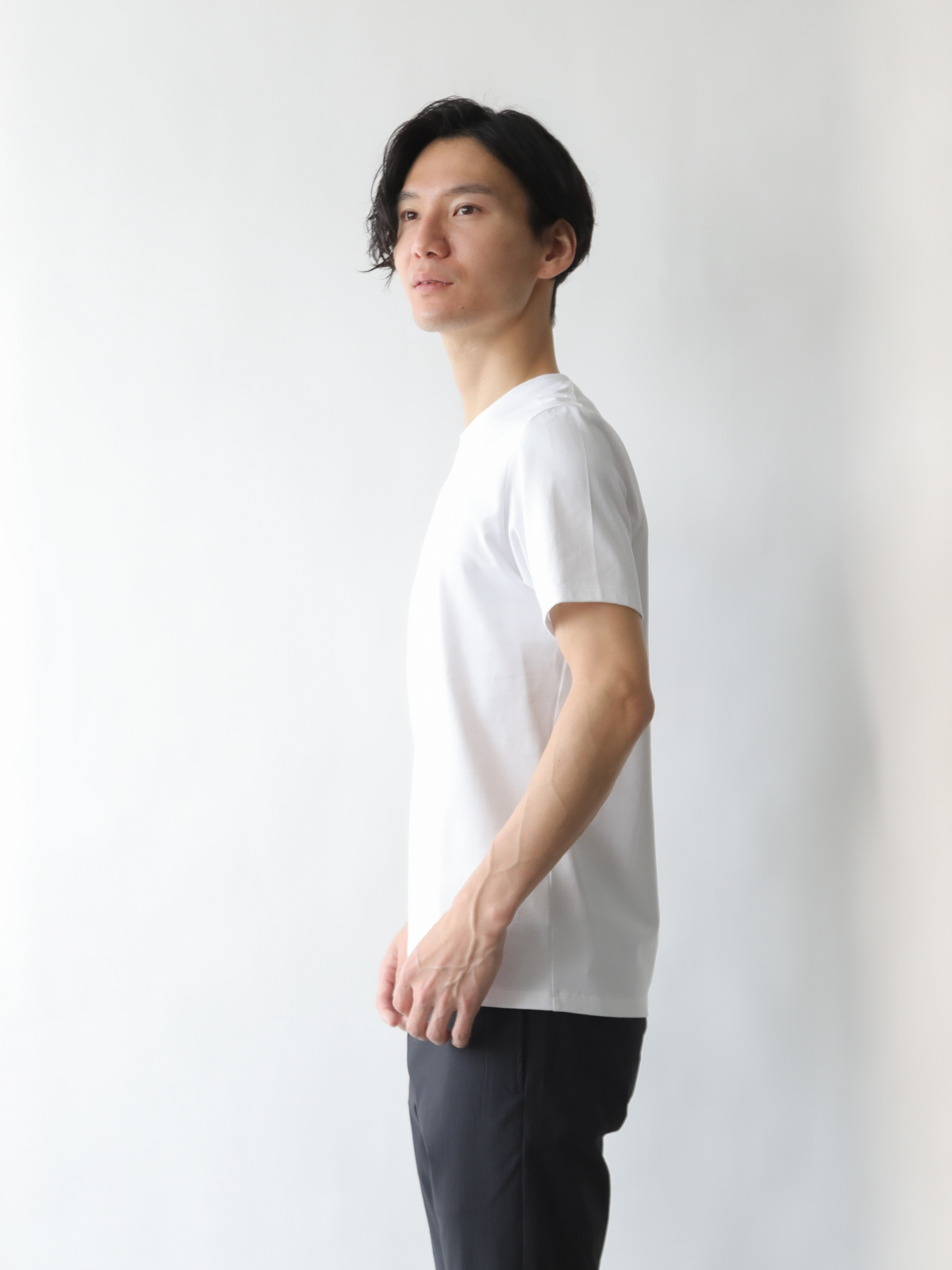 10 Years 26ゲージ スムースコットンTシャツ/クルーネック/ホワイト