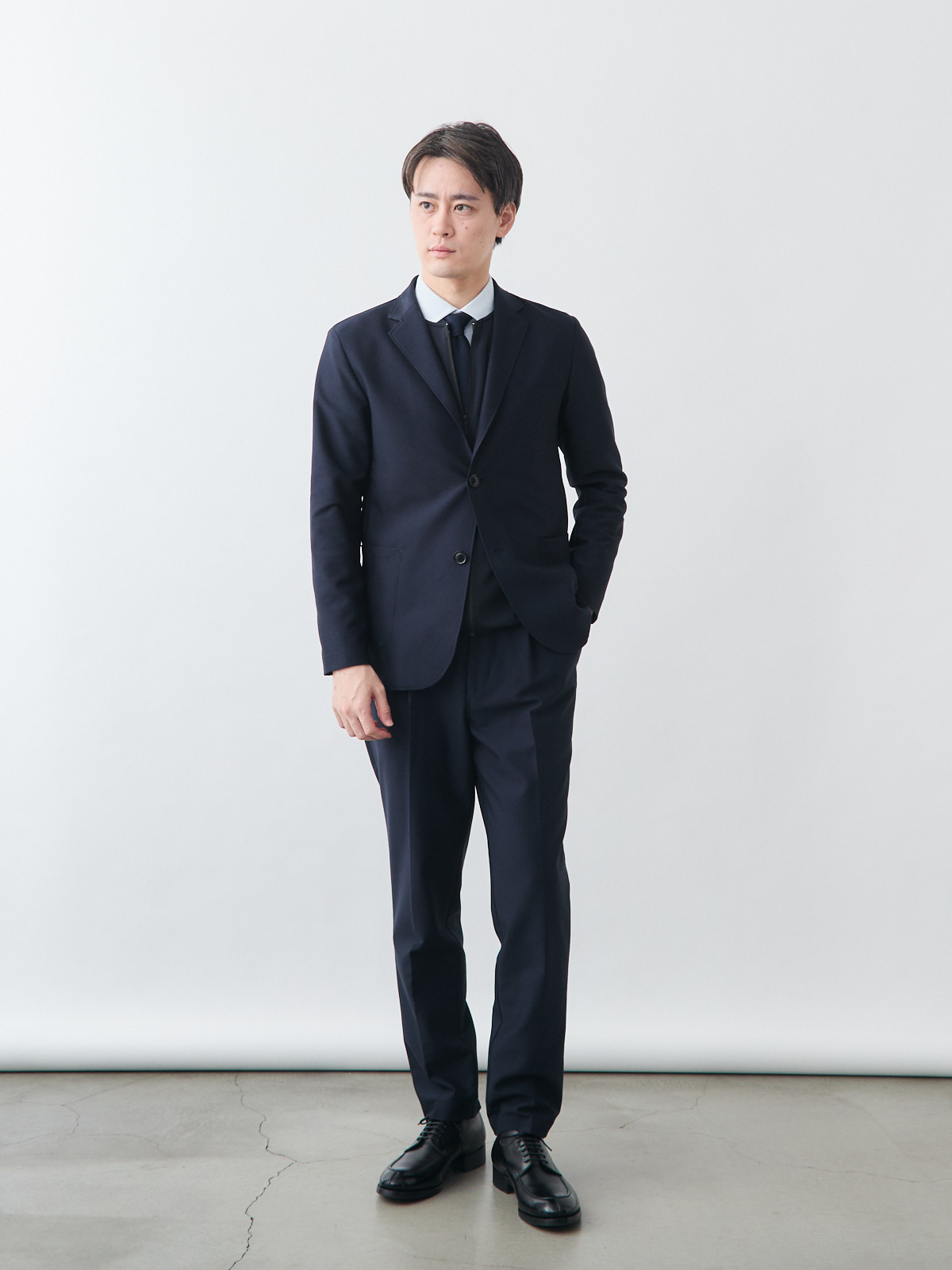 エアーブルゾン ジップアップ/スマートスリーブ/ブラック | Factelier