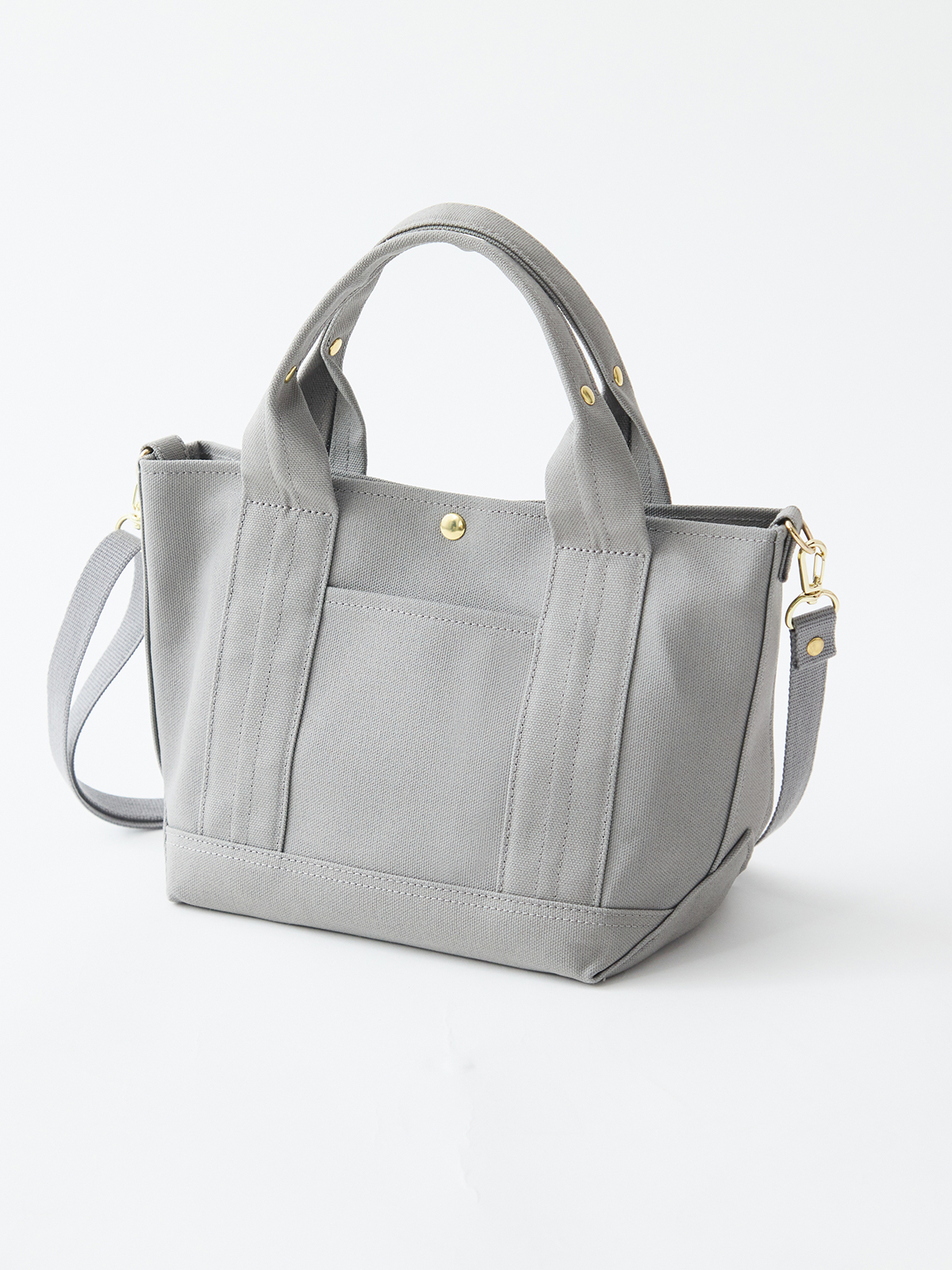 2WAY帆布ミニトート/アッシュグレー | Factelier (ファクトリエ)