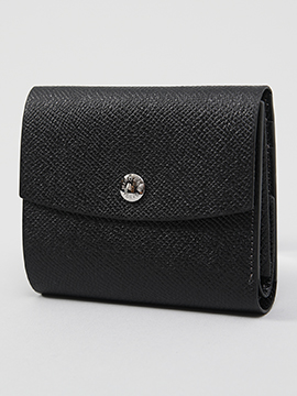 三つ折り財布/ボレロ/ネイビー | Factelier (ファクトリエ)