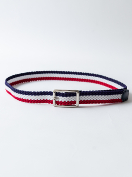 ラバーメッシュベルト/トリコロール | Factelier (ファクトリエ)