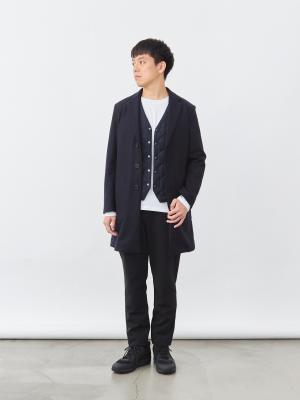 7 Days ダイヤモンドキルティングベスト/ウォッシャブル/ネイビー