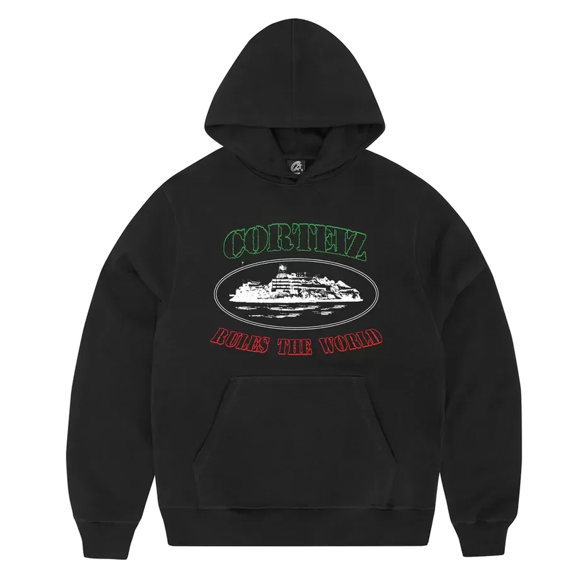 Corteiz Alcatraz Hoodie Black/Black