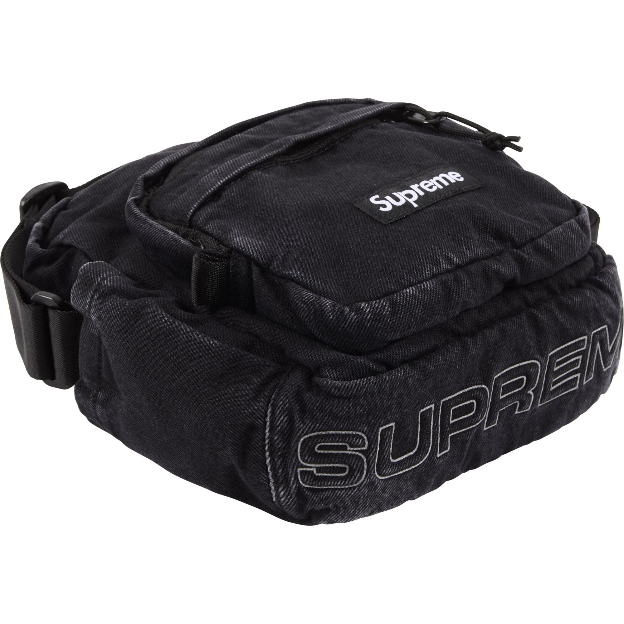 Supreme Denim Shoulder Bag Black