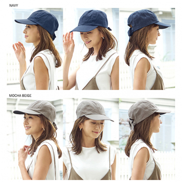 BICHERIE.]100%完全遮光 日本製 美シェリ 8パネル リボン キャップ