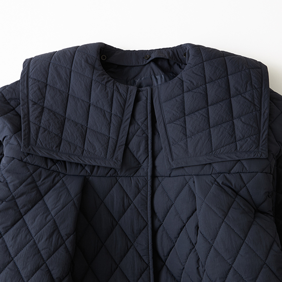 優待価格[THREE SQUARE]付け衿キルティングコート | KOBUNSHA SELECT