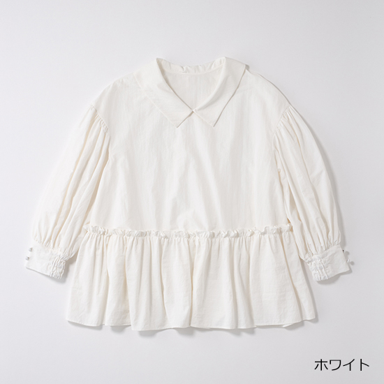 THREE SQUARE]2WAYタフタロングスリーブブラウス | KOBUNSHA SELECT