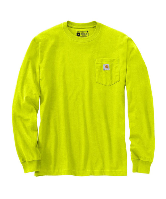 Carhartt K126 Long Sleeve Workwear T-Shirt - Bright Lime — Dave's