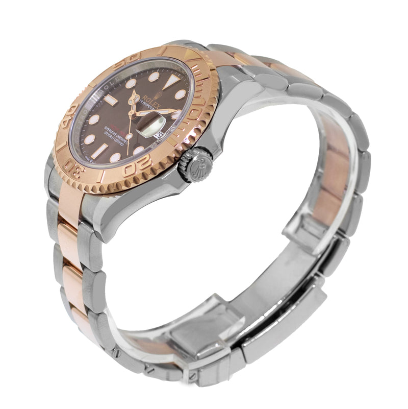 Rolex Yacht-Master 18K Rose Gold & Steel Chocolate Dial & Gold