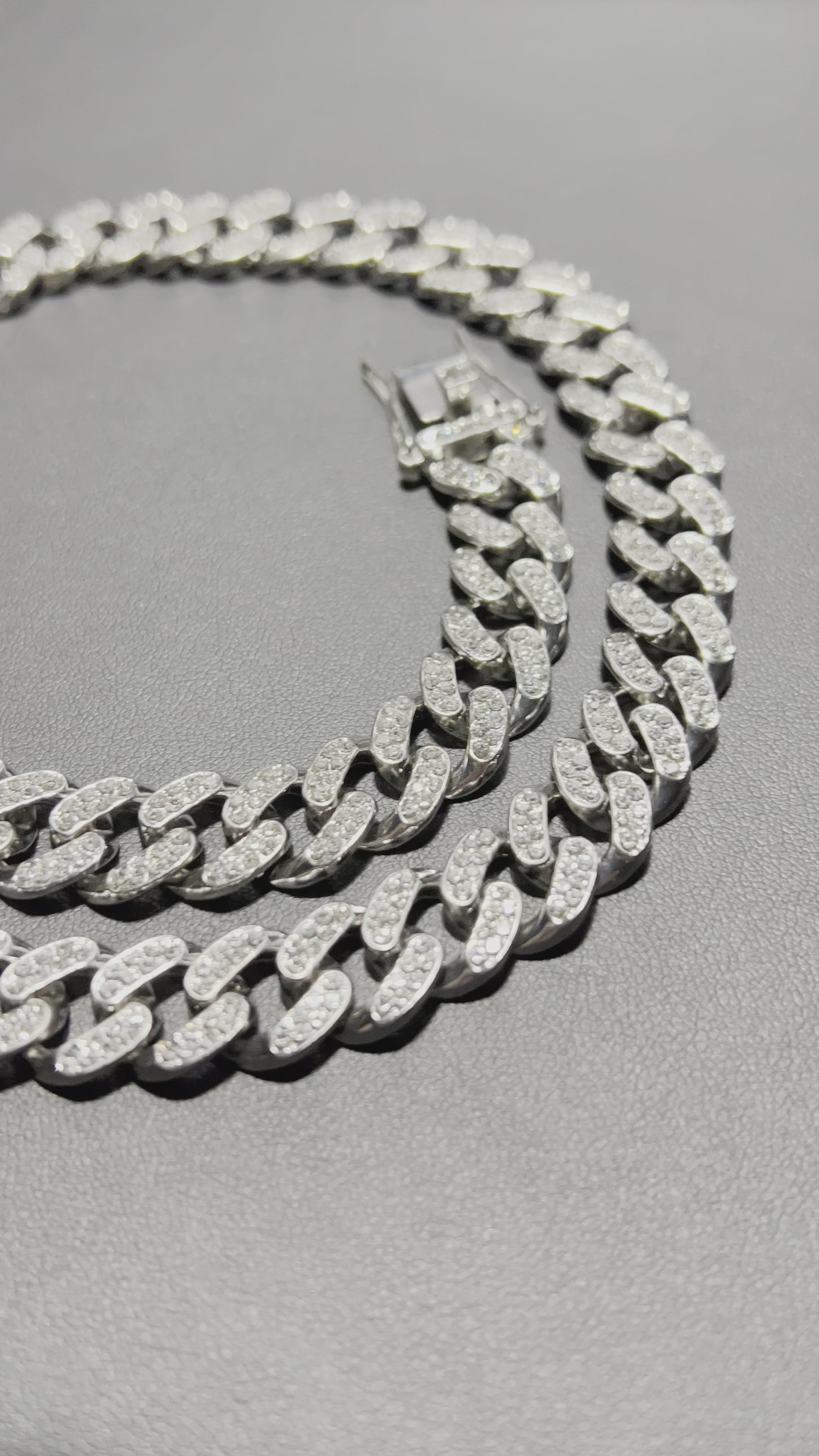 シルバー マイアミキューバン ネックレス – DAZZLING ICE