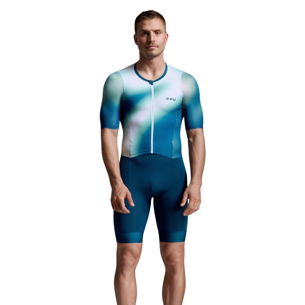 2XU Aero Hex Short Sleeved Trisuit | Sigma Sports