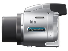 ソニー、手ブレ補正付き光学12倍ズーム「サイバーショット DSC-H5」