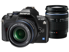 オリンパス、世界最小デジタル一眼レフ「E-420」を17日に発売