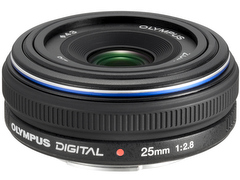 オリンパス、標準パンケーキレンズ「25mm F2.8」