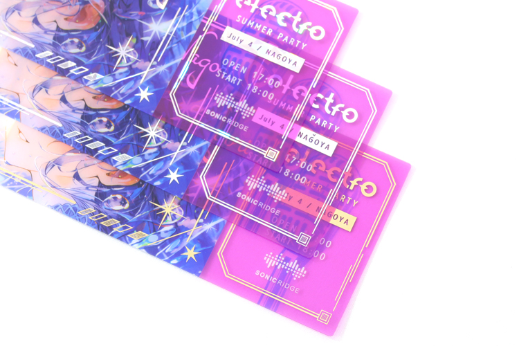 物販や来場者特典に最適！チケット風カードの「レプリカチケット」を