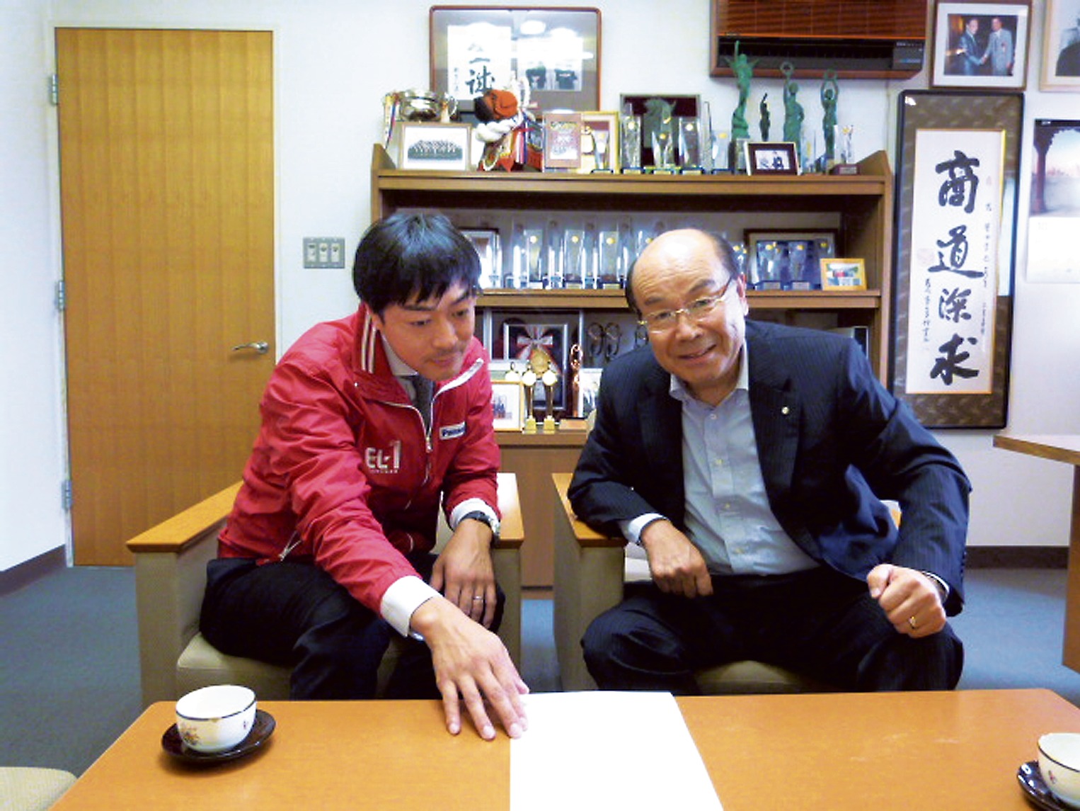 親子リレー対談】エルワンミネタ② 峯田社長 商学院の1期生で入塾 和宜