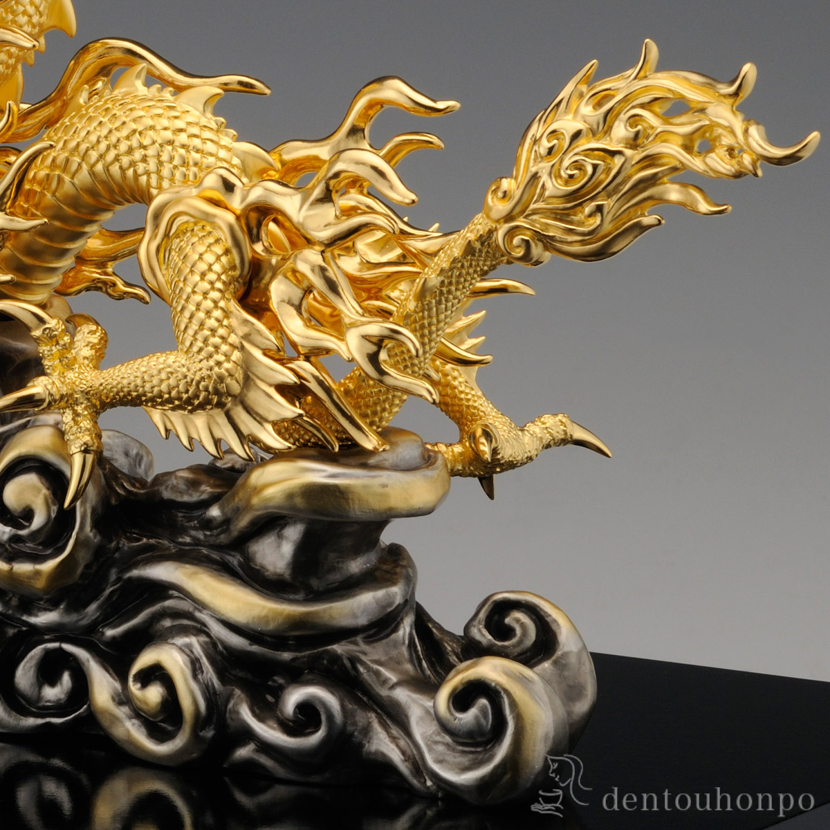 送料無料】 純金 青雲吉祥龍 A 1000g / 高級 コレクション 美術品 工芸