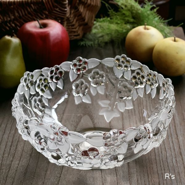 ドイツ ワルターグラス 22cmガラスボウル Carmen satiniert 未使用品