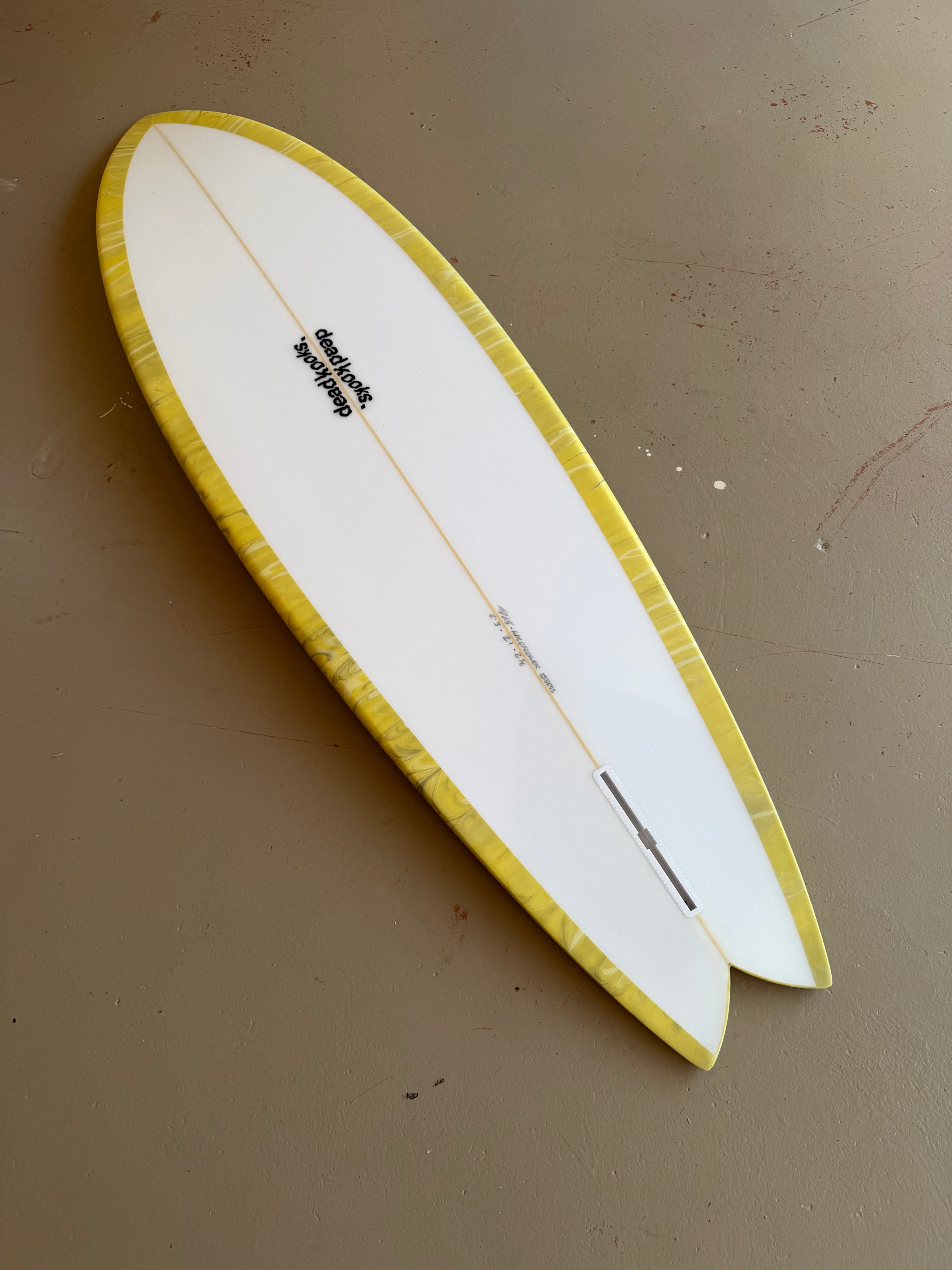 Wildflower - 6'3 Yellow Swirl – Dead Kooks Surfboards