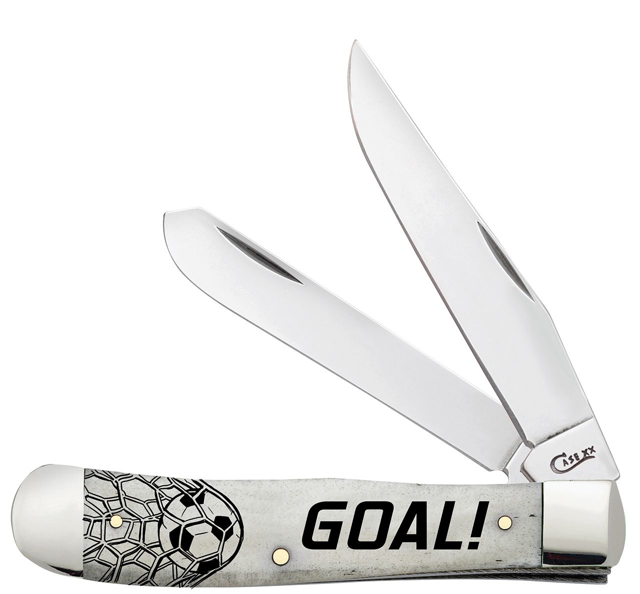 Case XX Trapper Soccer Goal! Natural Bone AWTC54SC Stainless