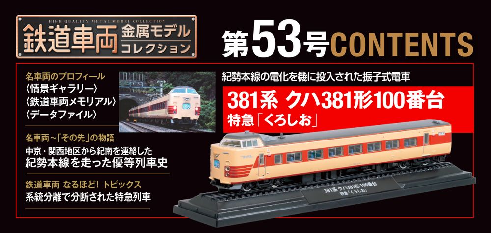 鉄道車両 金属モデルコレクション 第53号 | デアゴスティーニ公式