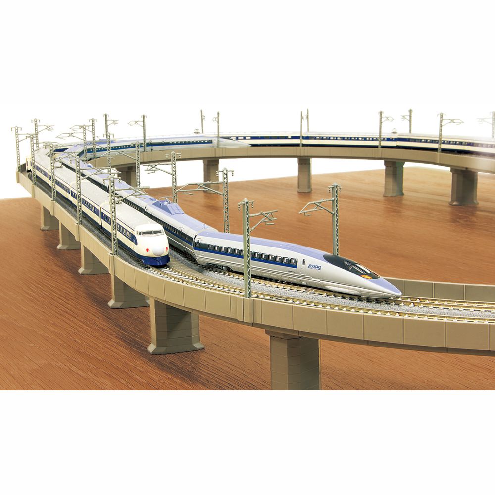 0系新幹線 初期型「ひかり」 &複線高架線セット（8両増結