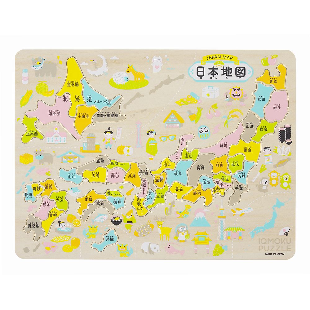 イクモク 木製知育パズル 日本地図｜株式会社デビカ