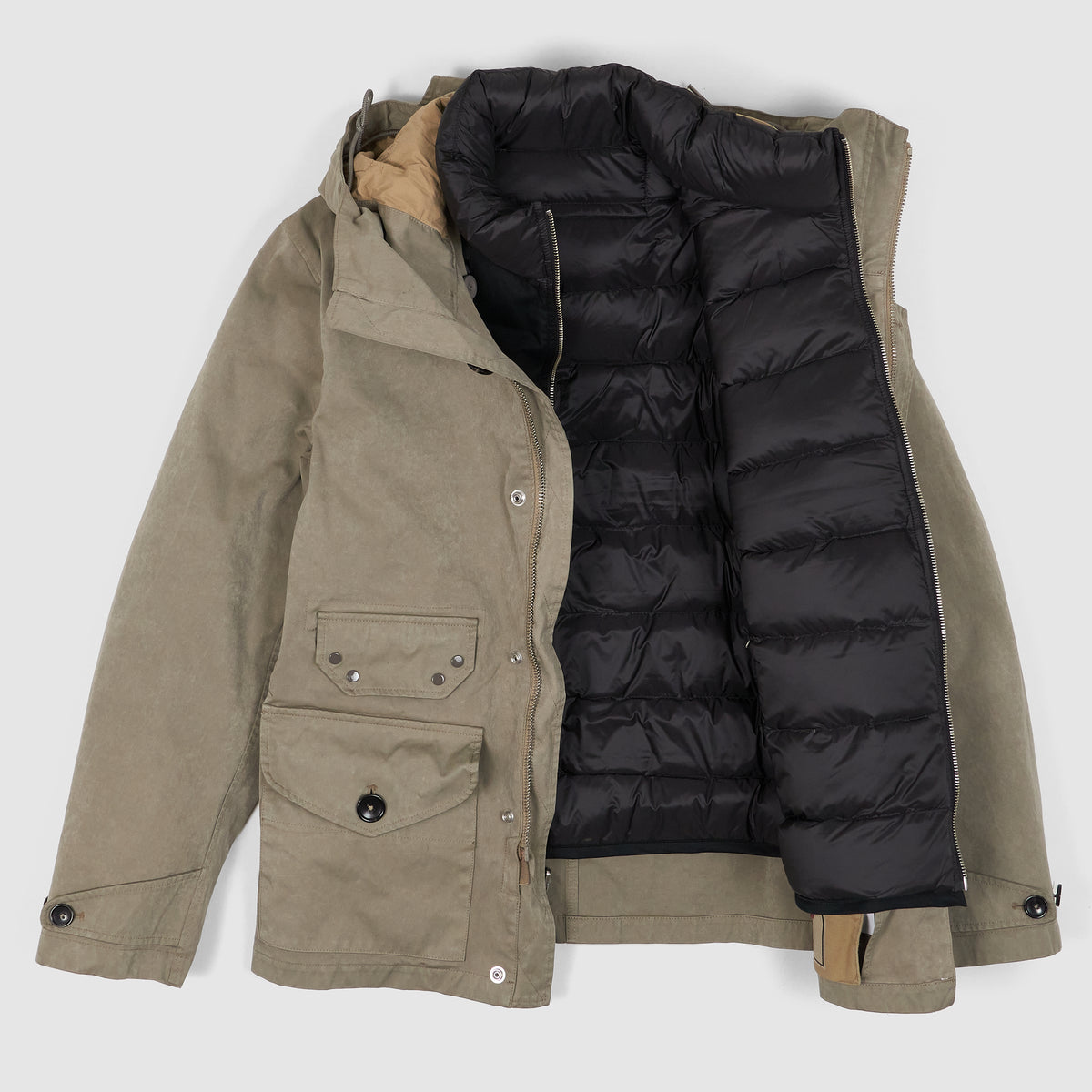 Ten c Navy Smock 3 in 1 Jacket with Down Liner - DeeCee style