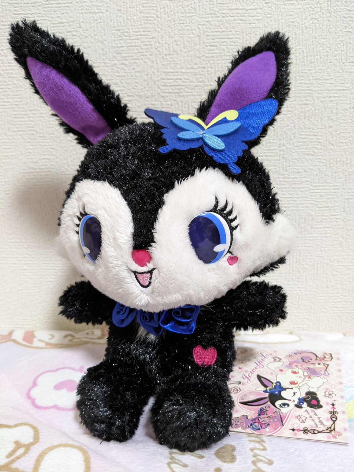 真っ黒でも毛並みがつやつやに輝くジュエルペットのルーアちゃんの