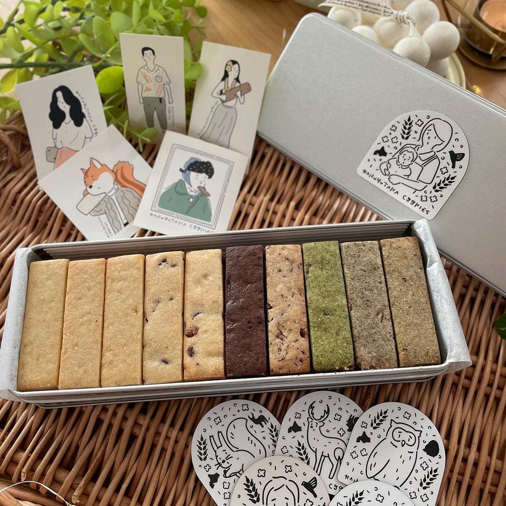 マグネット缶ロング（7種類40枚入り） | はるゆたかクッキー いちさか