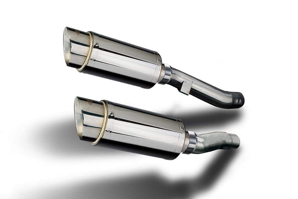 Slip On Exhaust with 18 Inch Stainless Steel Oval Mufflers for ZZR600